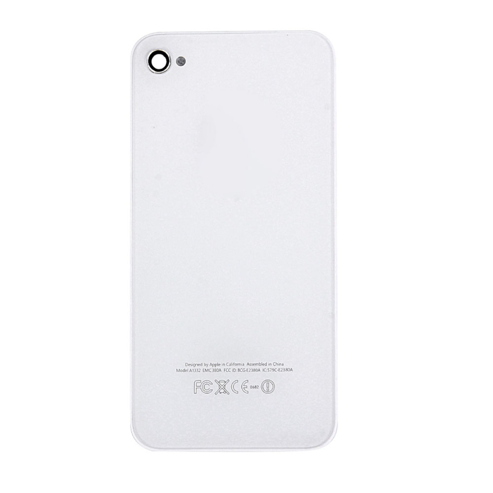 [HS9iP4G-3-1] iPhone (4)G Only Back (WHITE)